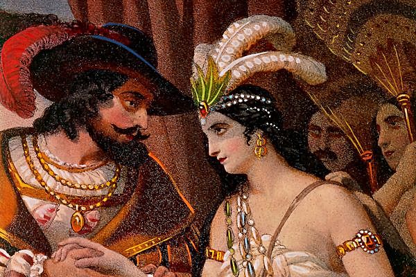 Hernan Cortés received Malintzin