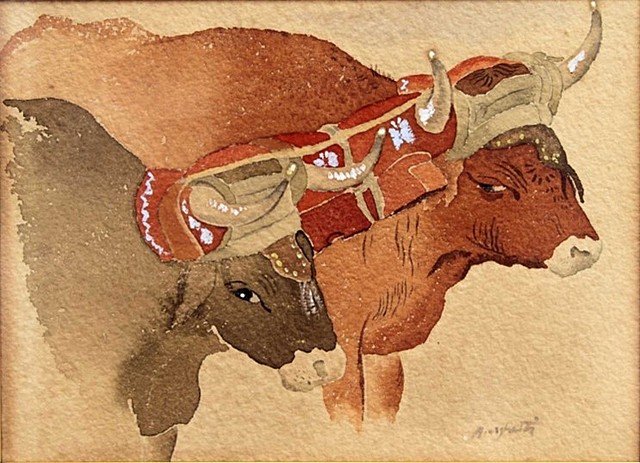 Francisco Amighetti - Obra "Los Bueyes"