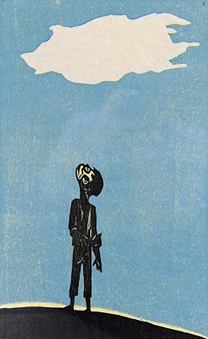 Francisco Amighetti - Obra "El Niño y La Nube"