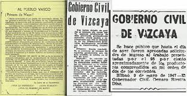 Huelga general del 1 de Mayo en Vizcaya