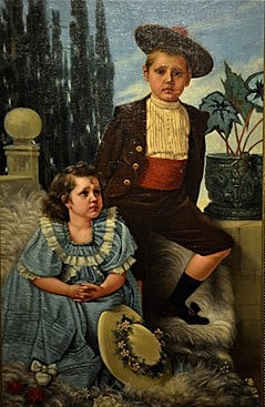 Enrique echandi - Obra "Retrato de mis Hijos"