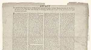 Slave Trade Ends in the United States