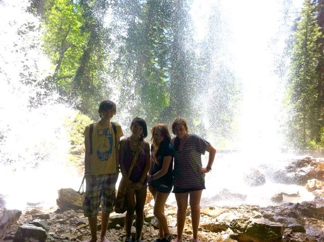 My Friends and I at the Hanging Lake