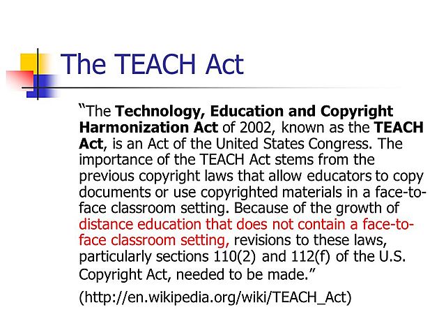 TEACH ACT of 2002