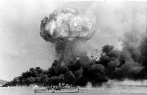 The first bombing of Darwin