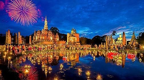 Loy Krathong and Candle Festival. The purpose is to celebrate Loy Krathong in Sukhothai while showcasing the “essence of Thailand in multiple artistic fields”
