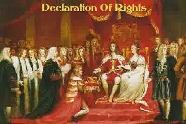 DECLARACIÓN DE DERECHOS BRITANICA (Bill of Rights)