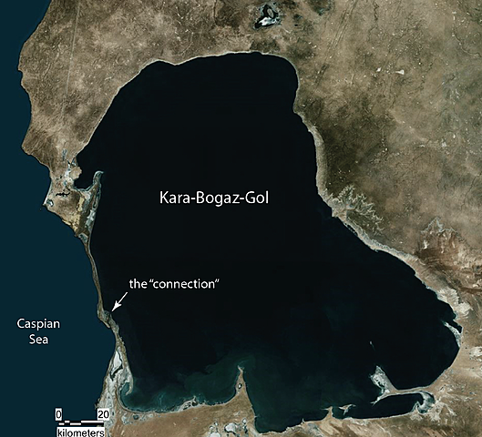 La Unión Soviética explota los recursos naturales del lago Kara Bogaz Gol