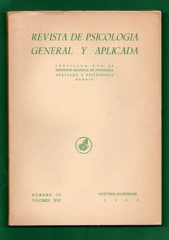 Evento 7. Se fundó la Revista de Psicología General y Aplicada.