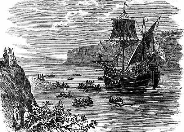 Henry Hudson finds New Amsterdam