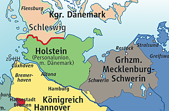 Austria ataca los ducados de Schelwig y Holstein