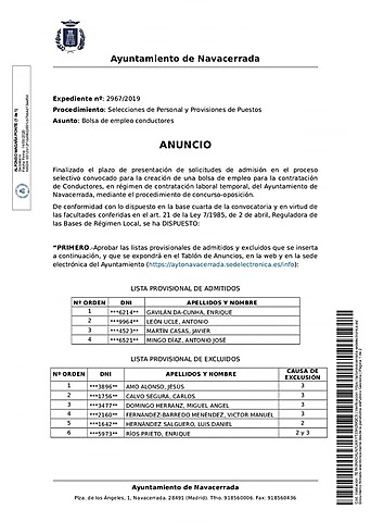 Bolsa de Empleo | Conductores