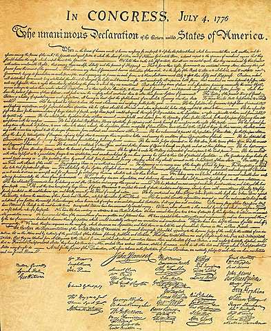 Declaración de Independencia de EEUU