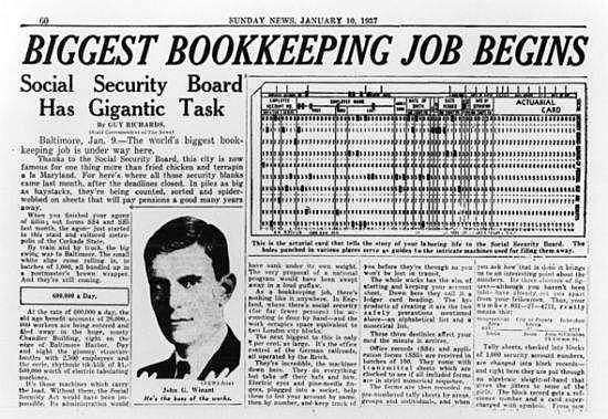 The Social Security Act was passed (U.S.)