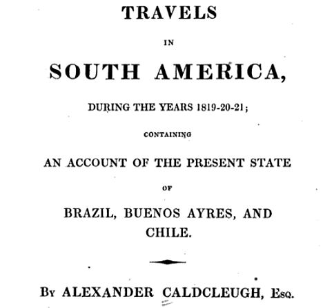 Travels in south America
