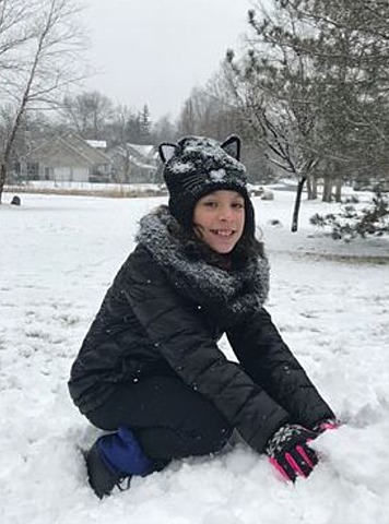 The first day that I saw snow