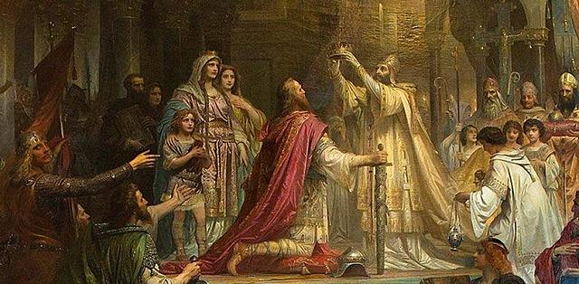 Coronación de Carlomagno.