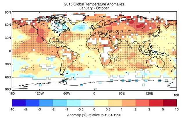 El año más cálido del registro histórico global.