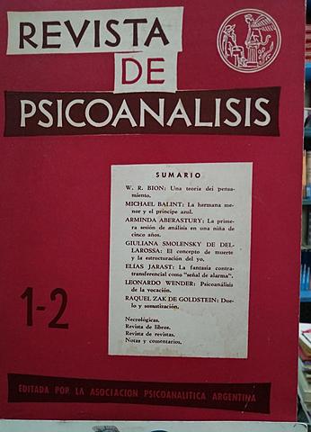 Revista de Psicoanálisis en Argentina