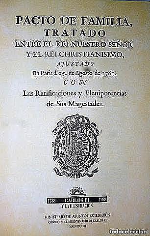 Tercer Pacto de Familia y derrota en la guerra de los Siete Años.