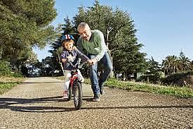 I first road my bicycle in