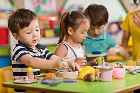 I first got in a kindergarden