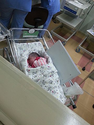 My sister born