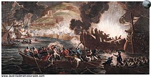 La flota británica toma Gibraltar