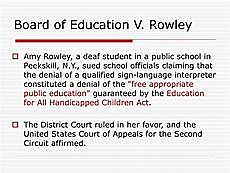 Board of Education v. Rowley