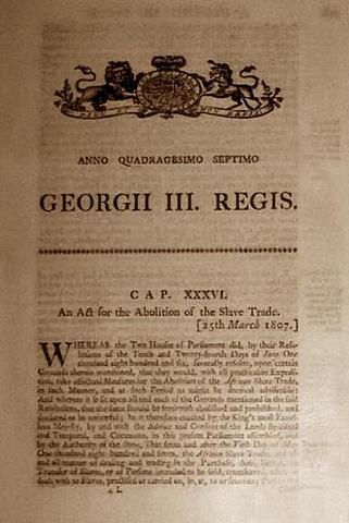 An act against slavery