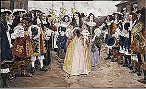 Arrivée des premières Filles du Roy