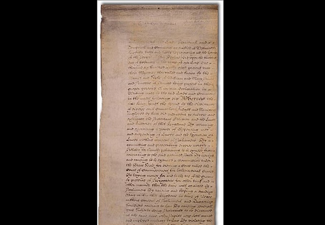 Declaración de derechos de Inglaterra