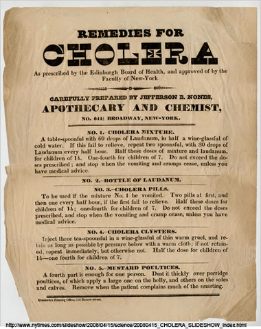John Snow, a British physician, considered as the 'Father ofepidemiology', performs meticulous studies to show that contaminated waterwas responsible for the epidemic spread of cholera. (1853-54).