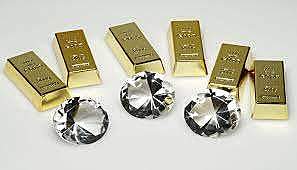 Discovery of daiamonds and gold