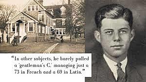 The Kennedy's moved to Connecticut and he started school