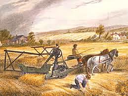 Cyrus McCormick invents a mechanical reaper.