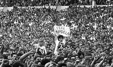 Concert calling for Nelson Mandela to be freed
