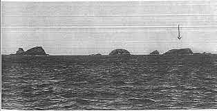 Arrived at two uninhabited islands