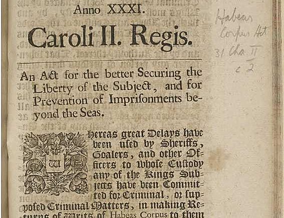 LEY DE HABEAS CORPUS