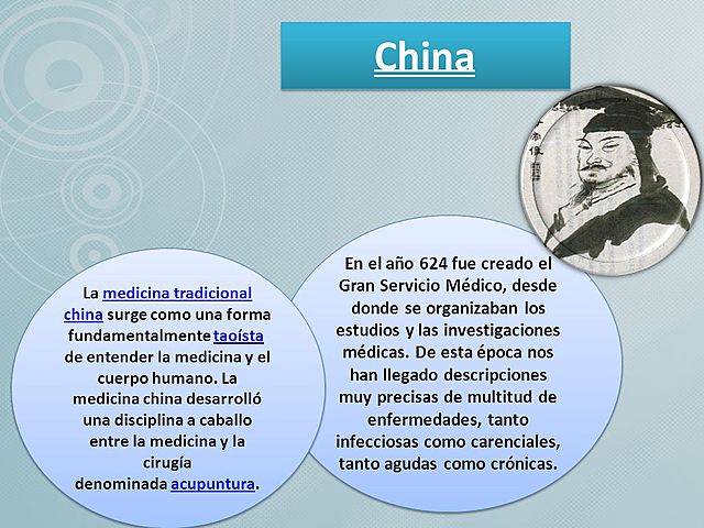 Historia de la Medicina China (El Gran Servicio Medico 624)