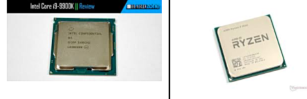 INTEL core i9 y AMD Ryzen 5 2500U