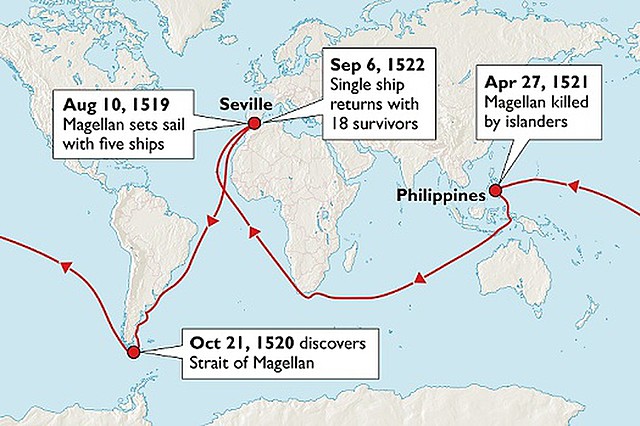 THE JOURNEY OF FERDINAND MAGELLAN timeline | Timetoast timelines