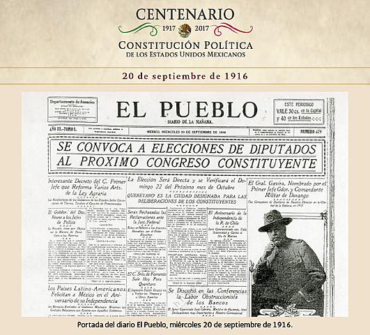 Call for venustiano carranza