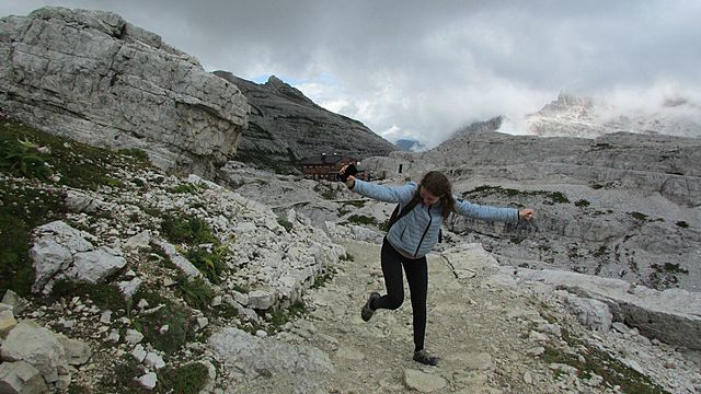 Giornata alle Tre Cime di Lavaredo, raggiungimento del Rifugio