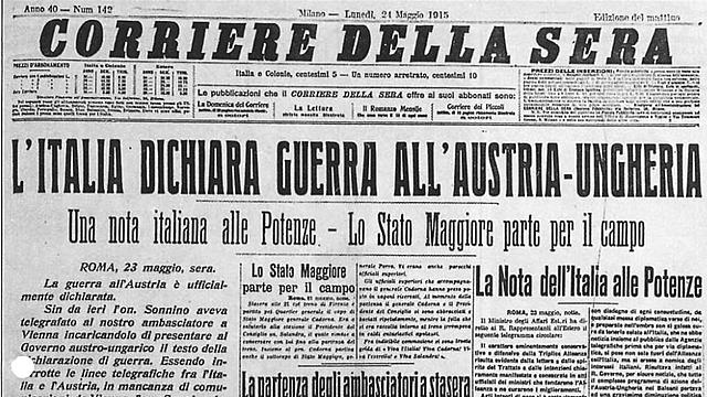 L'Italia entra in guerra