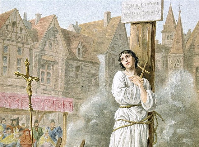 Elle a été exécuté sur l'ancienne place du marché de Rouen.