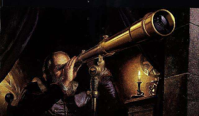 Observations de l'espace avec des lunettes astronomiques.