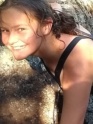 Baignade aux rapides de la petite nations à Chénéville.