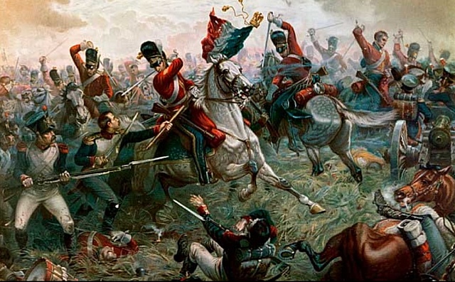 Batalla en Waterloo