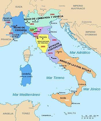Comienzo de la unificación italiana